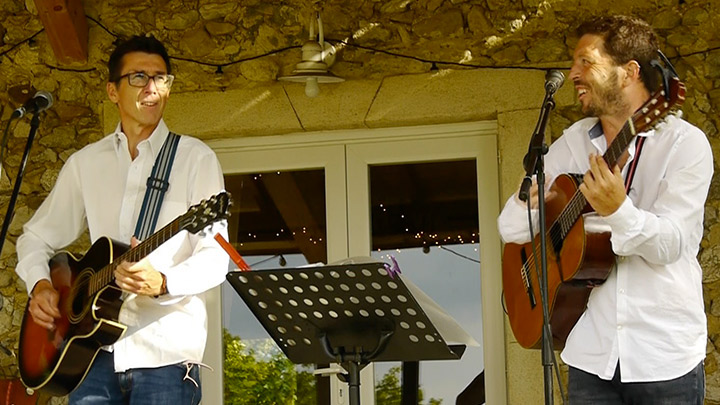 duo nico gipsy, variété, bossa live guitare chant mariage